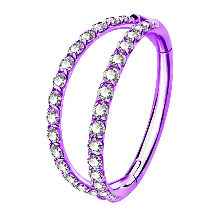OUFER BODY JEWELRY Earrings 18G Double Nose Hoop Conch Earring CZ Helix Earring OUFER BODY JEWELRY Earrings 18G Double Nose Hoop Conch Earring CZ Helix Earring