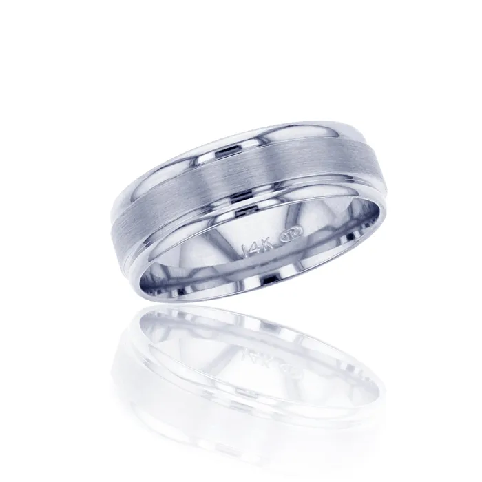 Rings DecadenceJewelry 14K Yellow Gold 65mm Satin Comfort Feel Engraved Wedding Band