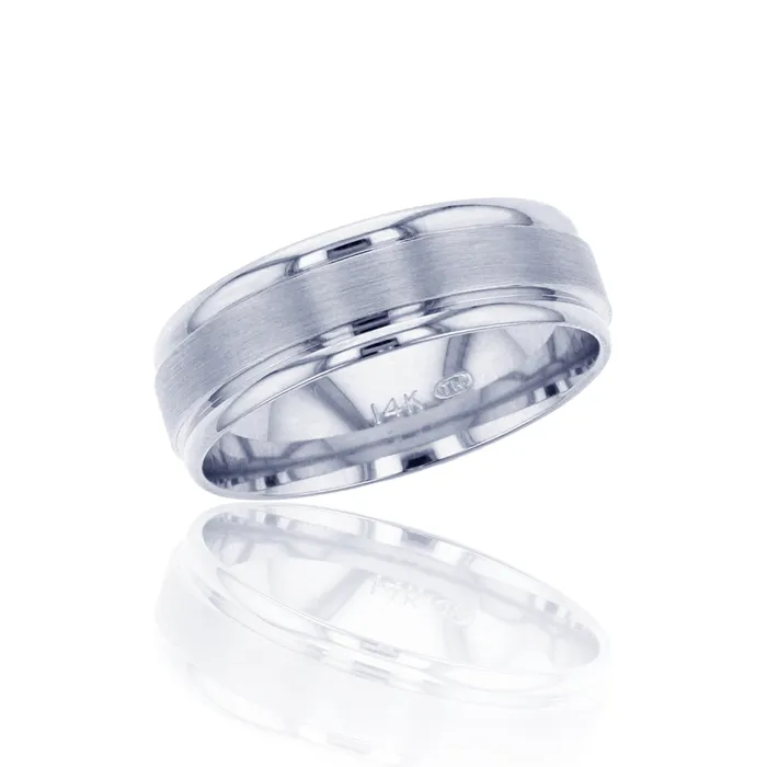 Rings DecadenceJewelry 14K Yellow Gold 65mm Satin Comfort Feel Engraved Wedding Band