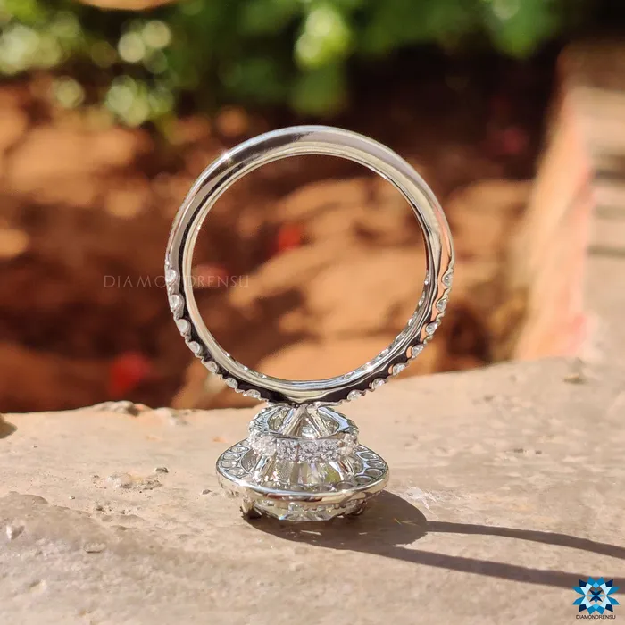 Rings Diamondrensu Amazing 204 TCW Tear Drop Hidden Halo Pave Set Moissanite Engagement Ring Rings Diamondrensu Amazing 204 TCW Tear Drop Hidden Halo Pave Set Moissanite Engagement Ring