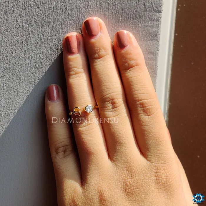 Rings Diamondrensu Personalized Initial Alphabet S Letter Moissanite Wedding Ring for Women