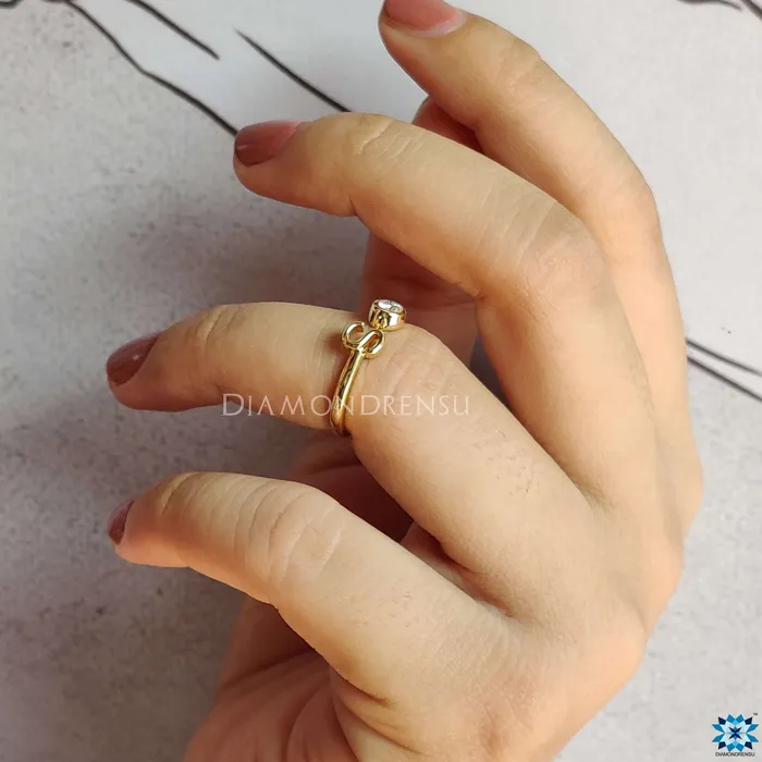 Rings Diamondrensu Personalized Initial Alphabet S Letter Moissanite Wedding Ring for Women