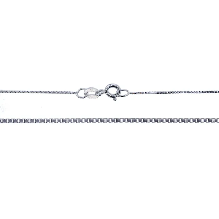Silver Rings Sterling Silver 070mm Box 012 Rhodium Plated Chain